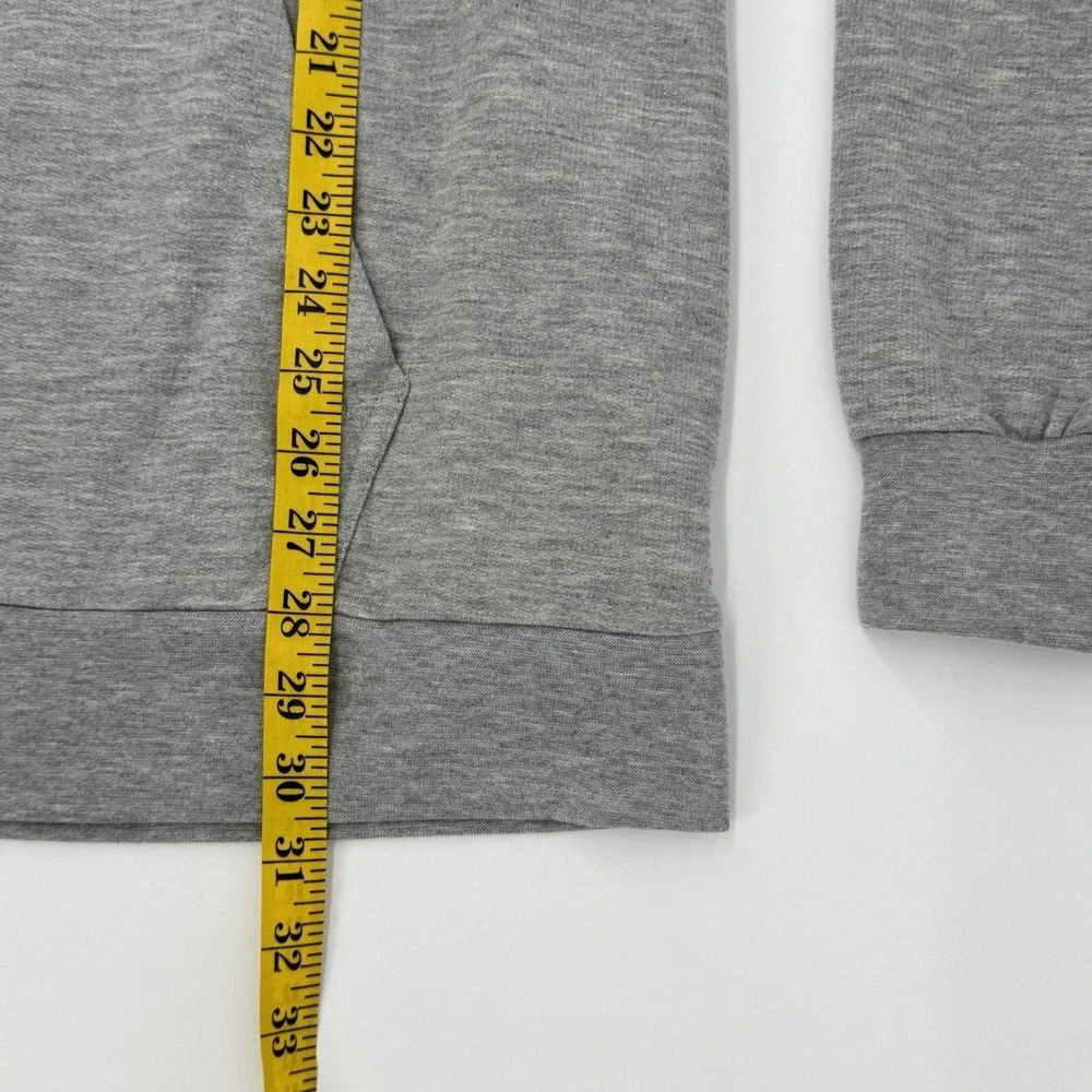 Quiksilver Men's Big Logo Kangaroo Pocket Pullover Hoodie, Grey, Size Large L